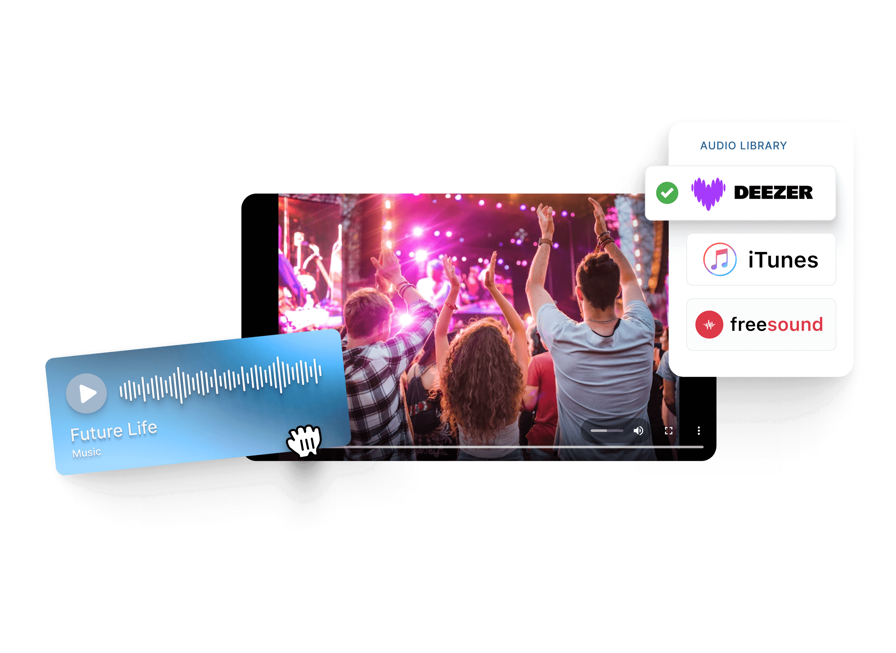 Access trending audio from top sources