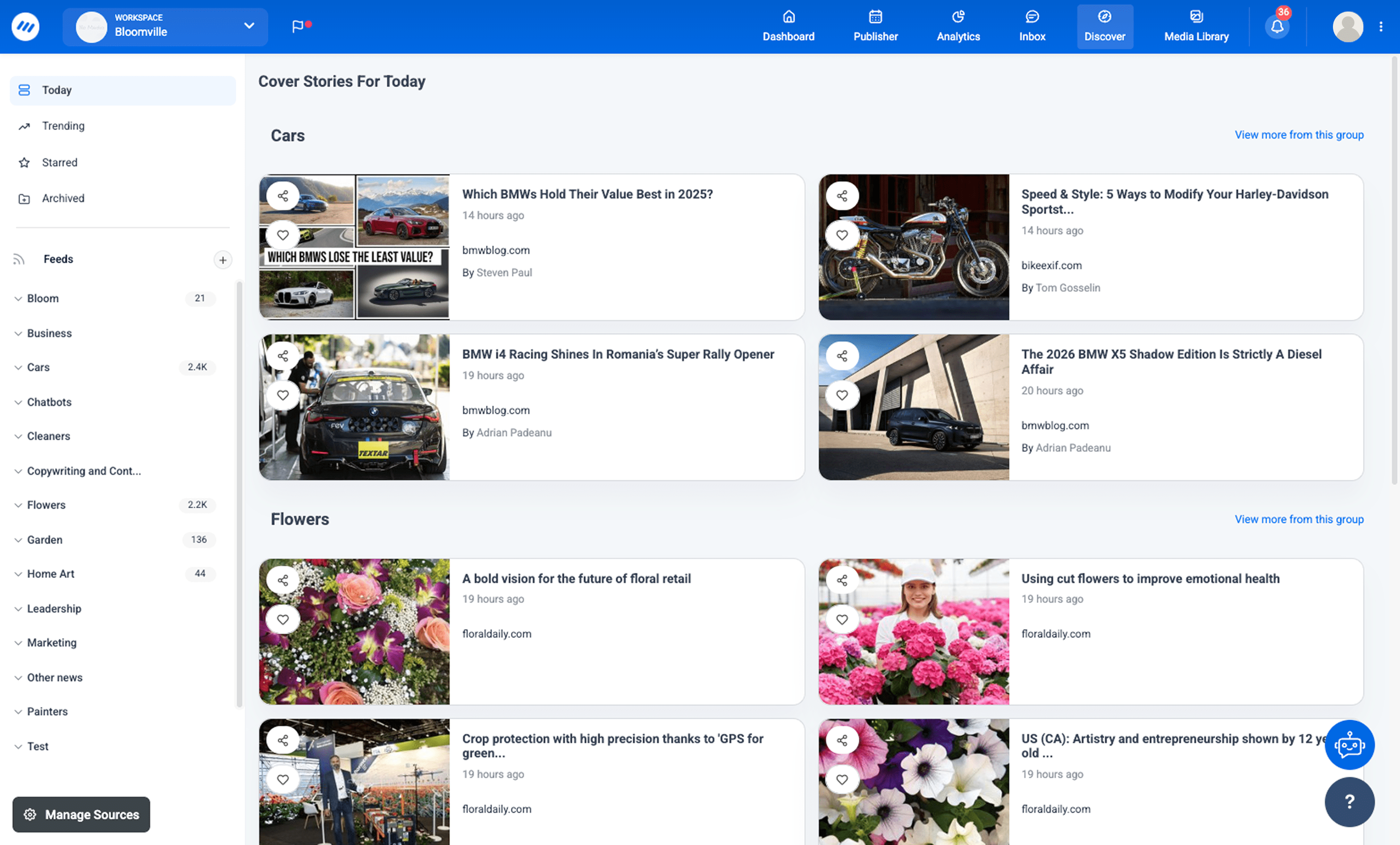 ContentStudio Dashboard