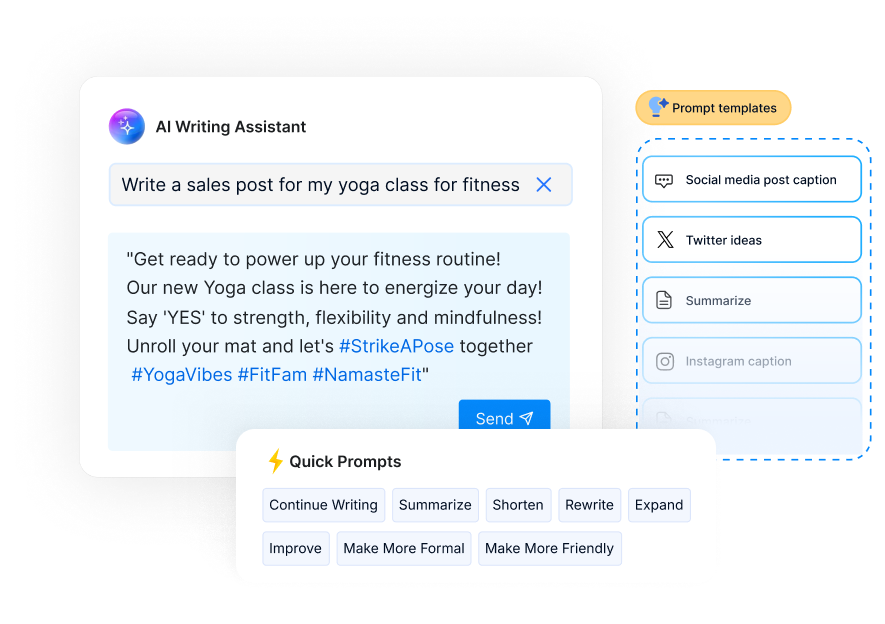 AI caption generation
