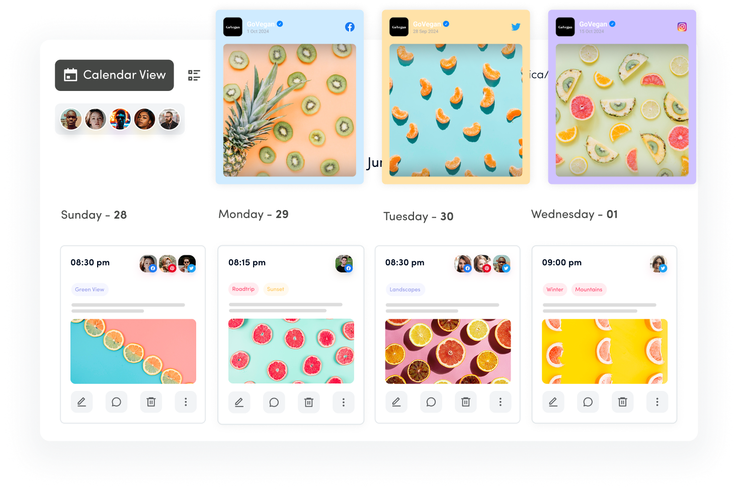 bulk scheduling images