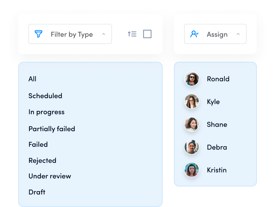 filter content - social media content calendar