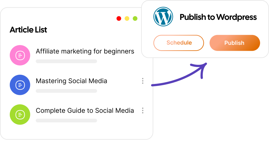 Direct CMS publishing