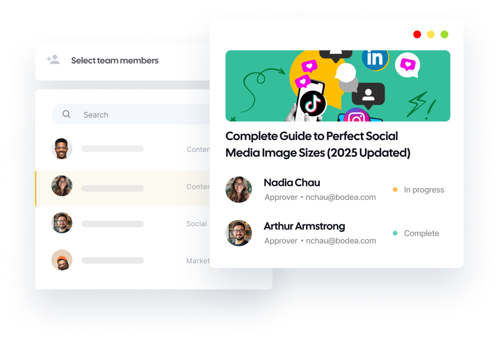 Content workflow & team collaboration