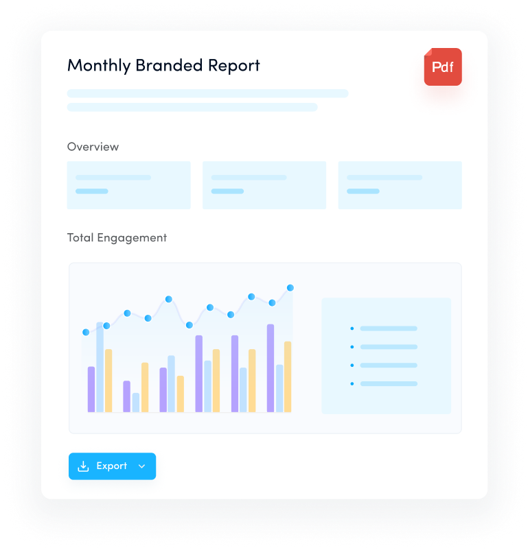 Impress clients with automated white label reports