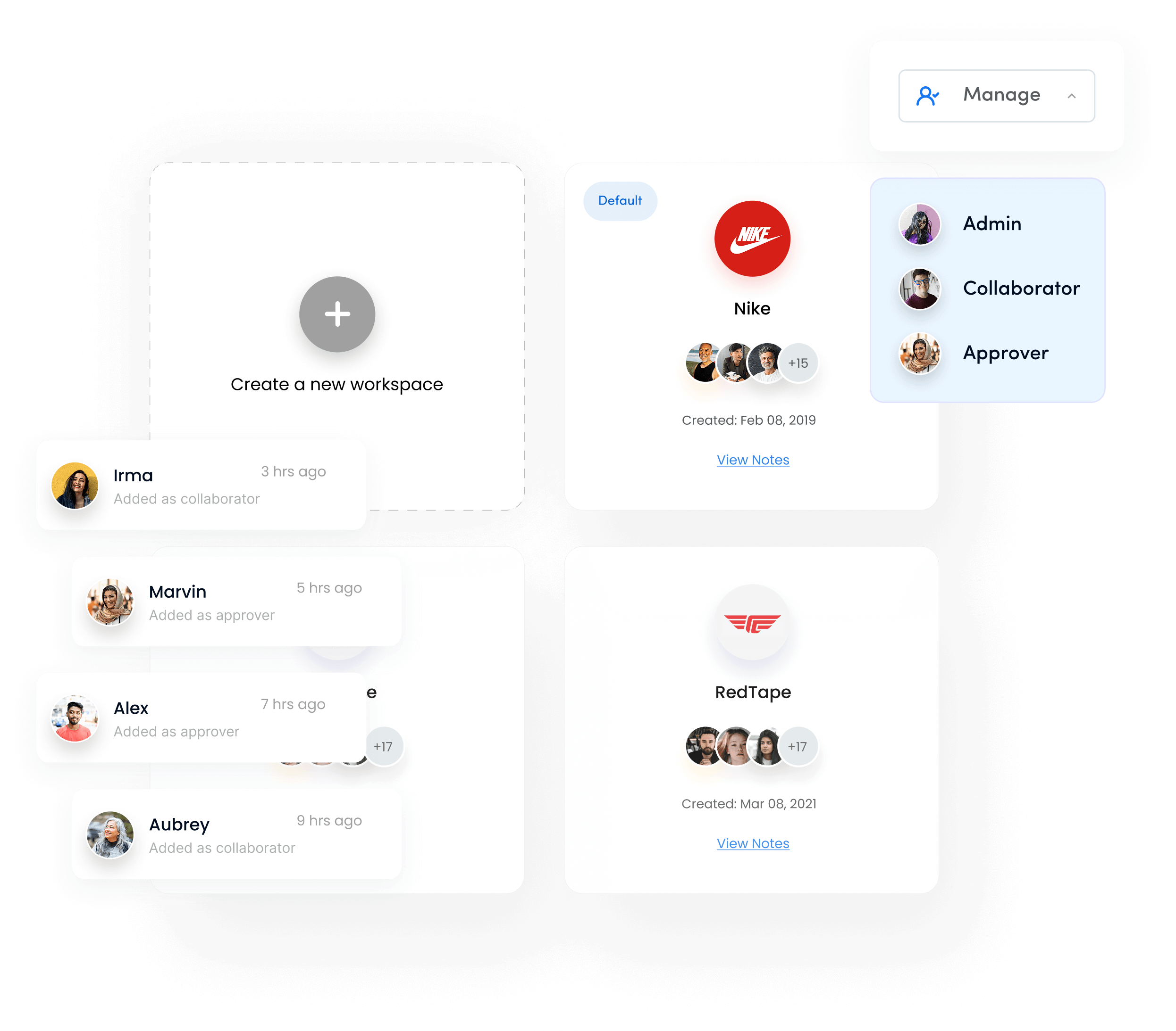 Customized brand workspaces