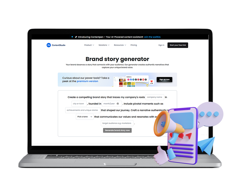 Brand story generator